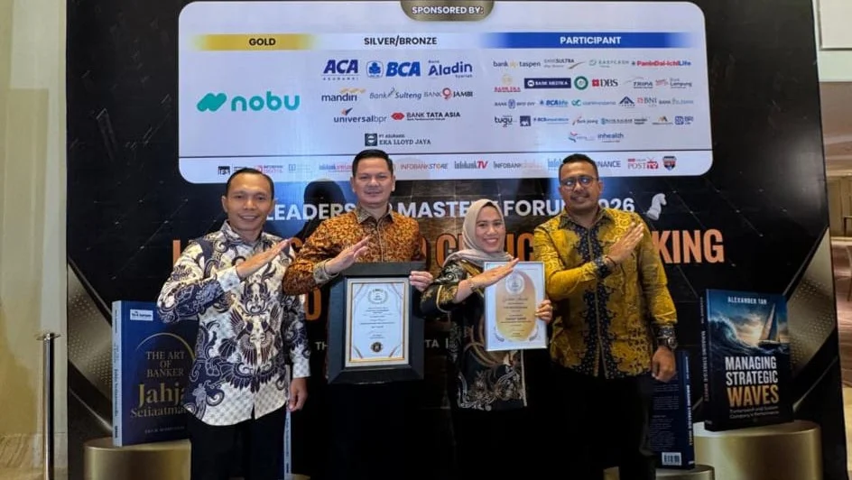 Foto: Jajaran pejabat di PT BPR Rokan Hilir saat menghadiri kegiatan Infobank awards 2026 di Jakarta, Jum'at (14/08/2026).